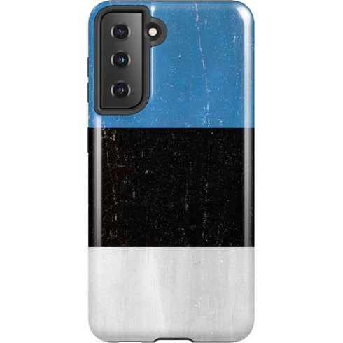 Estonia Flag Distressed Galaxy S21 5G Pro Case